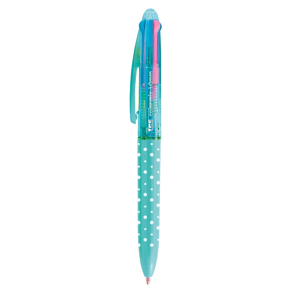 Caneta Esferográfica ColorMix Poá - 4 cores - Display 15 un - Tris - Imagem 4