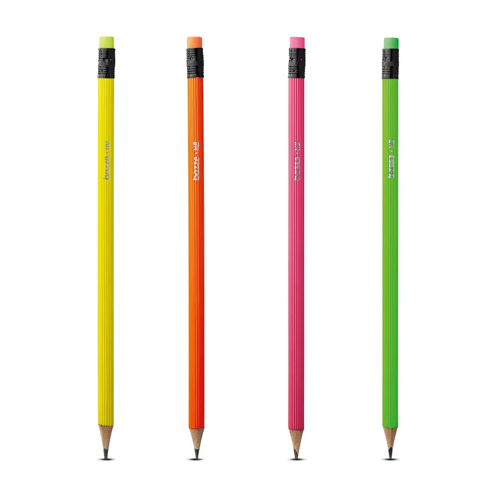 Lápis Grafite com Borracha - HB - Neon - Pote C/72 un - Bazze - Imagem 2