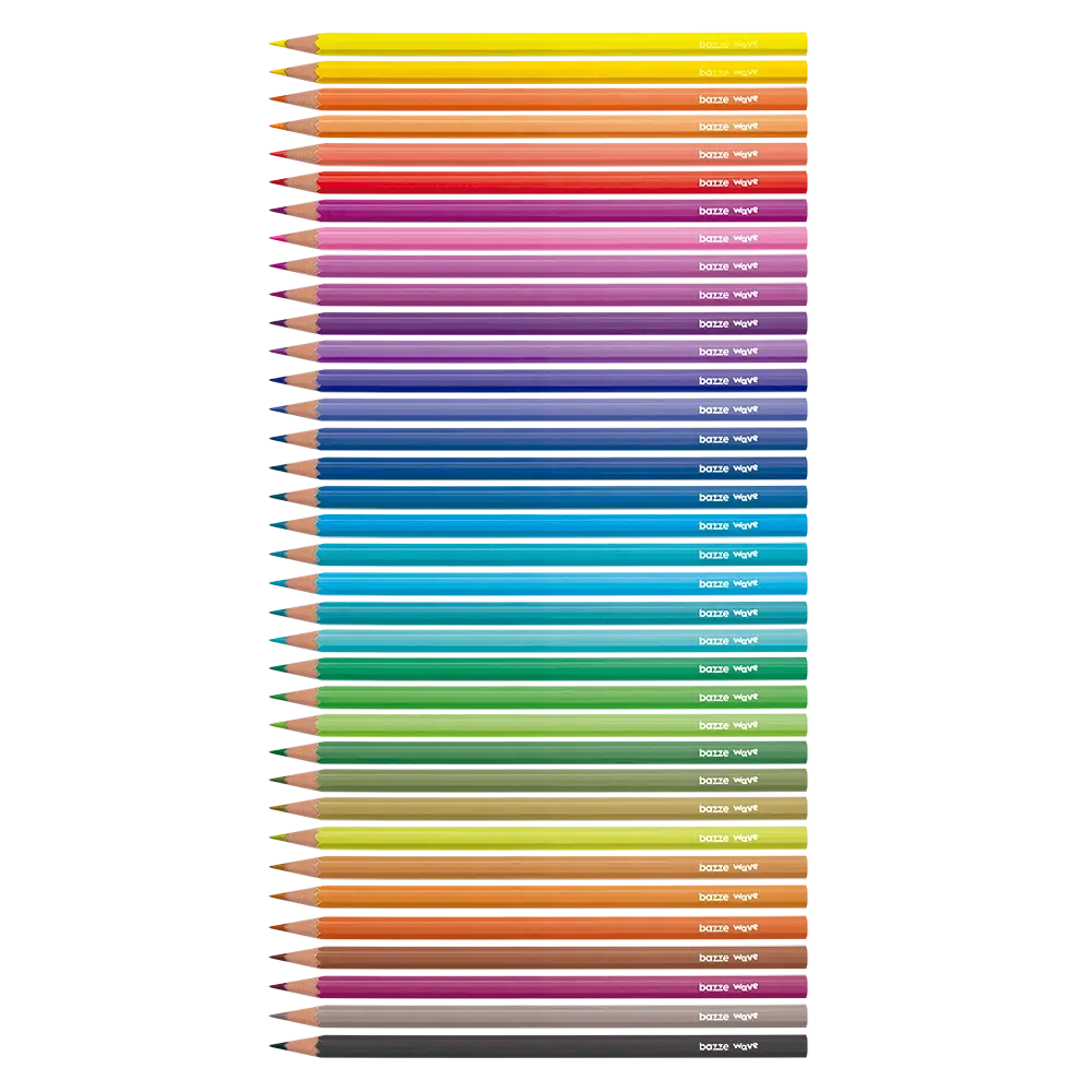 Lápis de Cor Wave - 36 cores - Bazze - Imagem 2