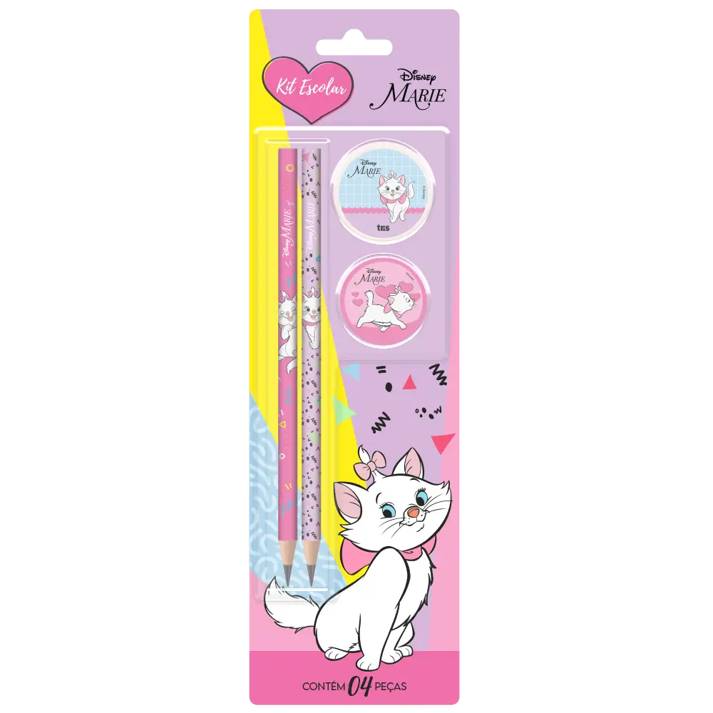 Kit Escolar - Cartela C/4 peças - Marie - Imagem 1
