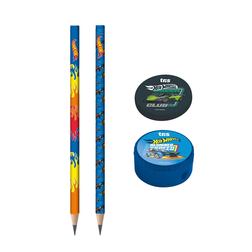 Kit Escolar - Cartela C/4 peças - Hot Wheels - Imagem 2