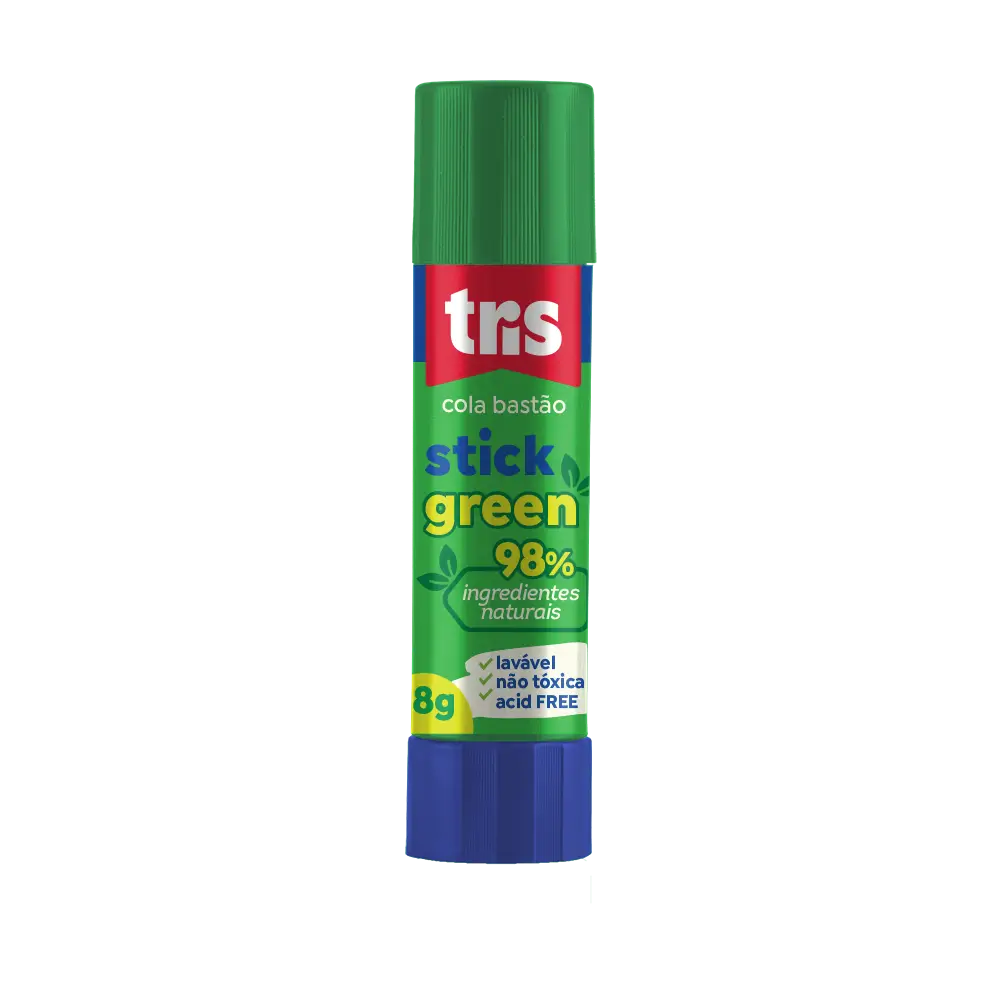 Cola Bastão Stick Green - 8g - Display C/ 12un – Tris - Imagem 2