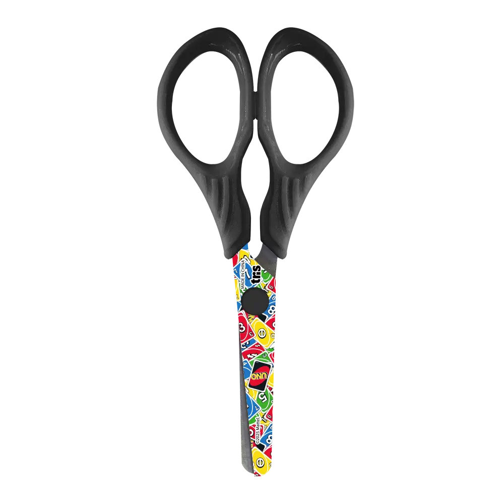 Tesoura Escolar - Lâmina Decorada - 13cm - Cartela C/1 un - Uno - Imagem 2