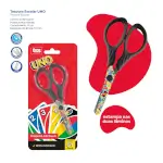 Tesoura Escolar - Lâmina Decorada - 13cm - Cartela C/1 un - Uno - Thumbnail 3