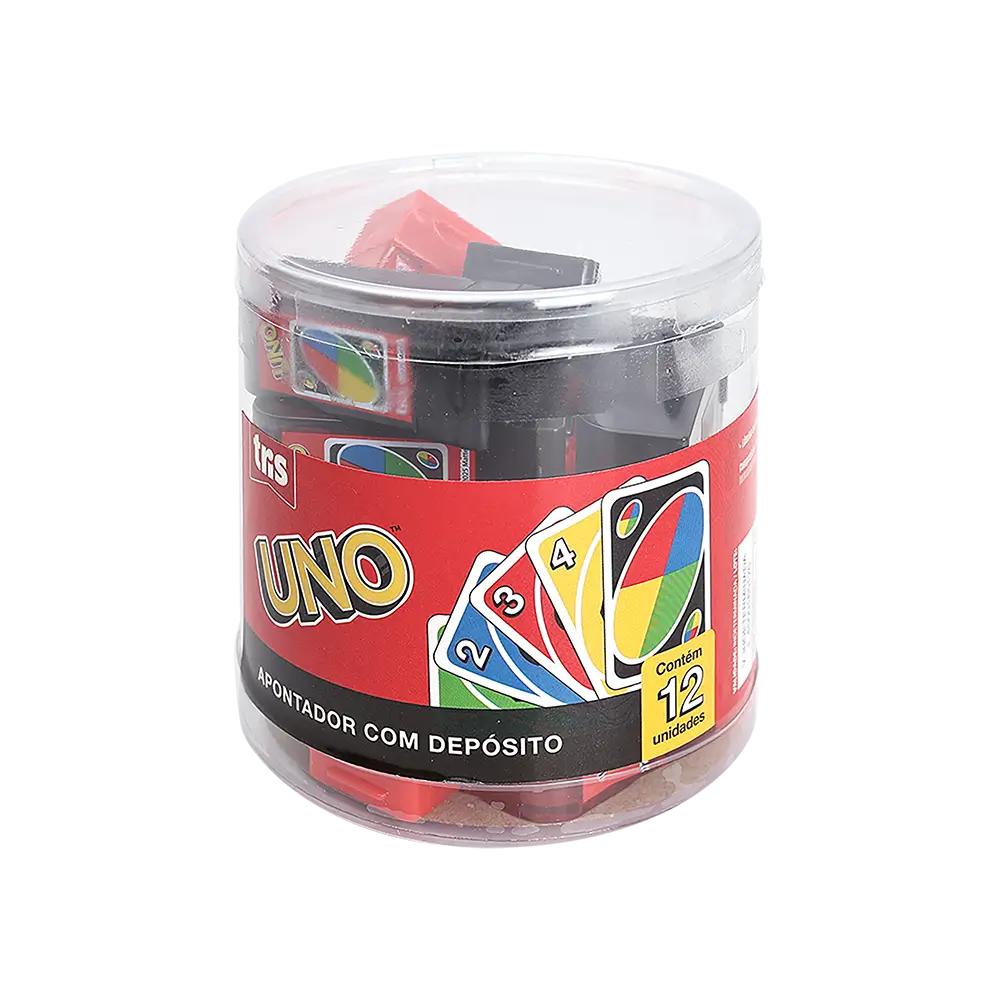 Apontador com Depósito - Pote C/12 un - Uno - Imagem 1