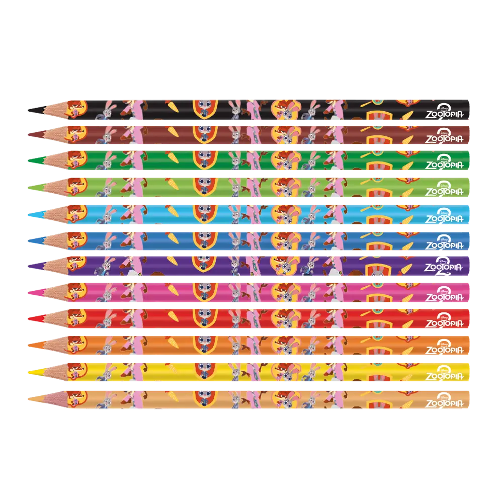 Lápis de Cor - 12 Cores - Zootopia - Imagem 2