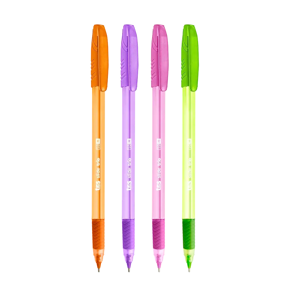 Caneta Esferográfica Slide Trio - Cores Fashion - 1.0mm - Caixa C/24 un- Tris - Imagem 3