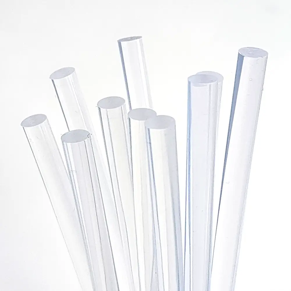 Bastão de Cola Quente Fina - Silicone Transparente - Pacote C/ 10 un -Bazze - Imagem 3