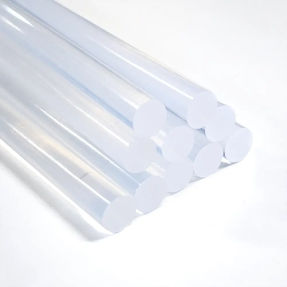 Bastão de Cola Quente Fina - Silicone Transparente - Pacote C/ 10 un -Bazze - Imagem 4