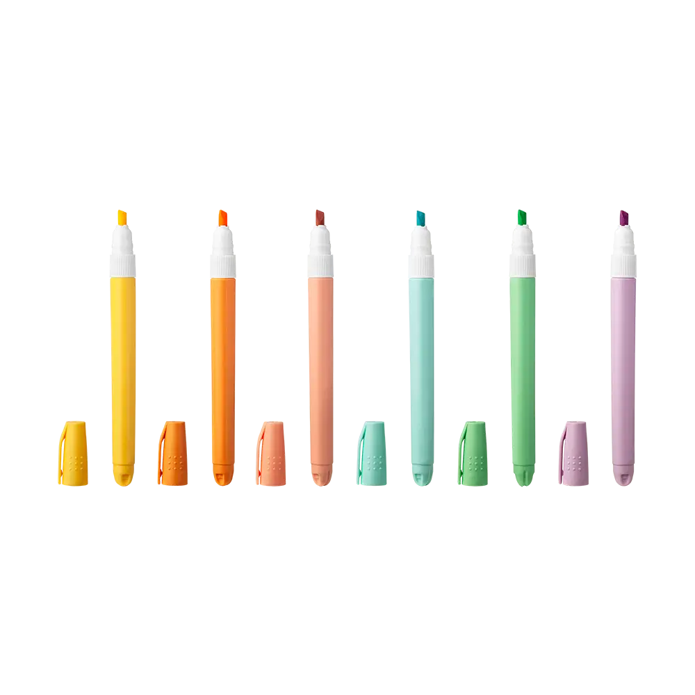 Marca-Texto Pastel - Escolar - Cores Sortidas - Bazze - Imagem 3