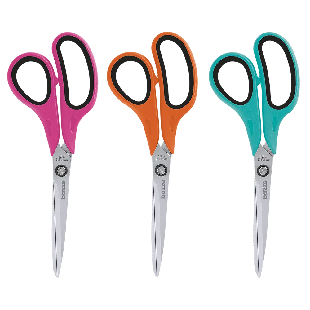 Tesoura Multiuso B7200 Colors - 21.5cm - Cartela C/ 1 un - Bazze - Imagem 2