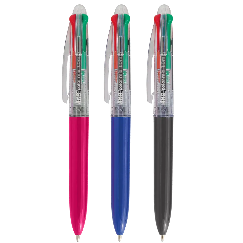Caneta Esferográfica ColorMix - 1.0mm - 4 cores - Cartela C/ 1 un - Tris - Imagem 4