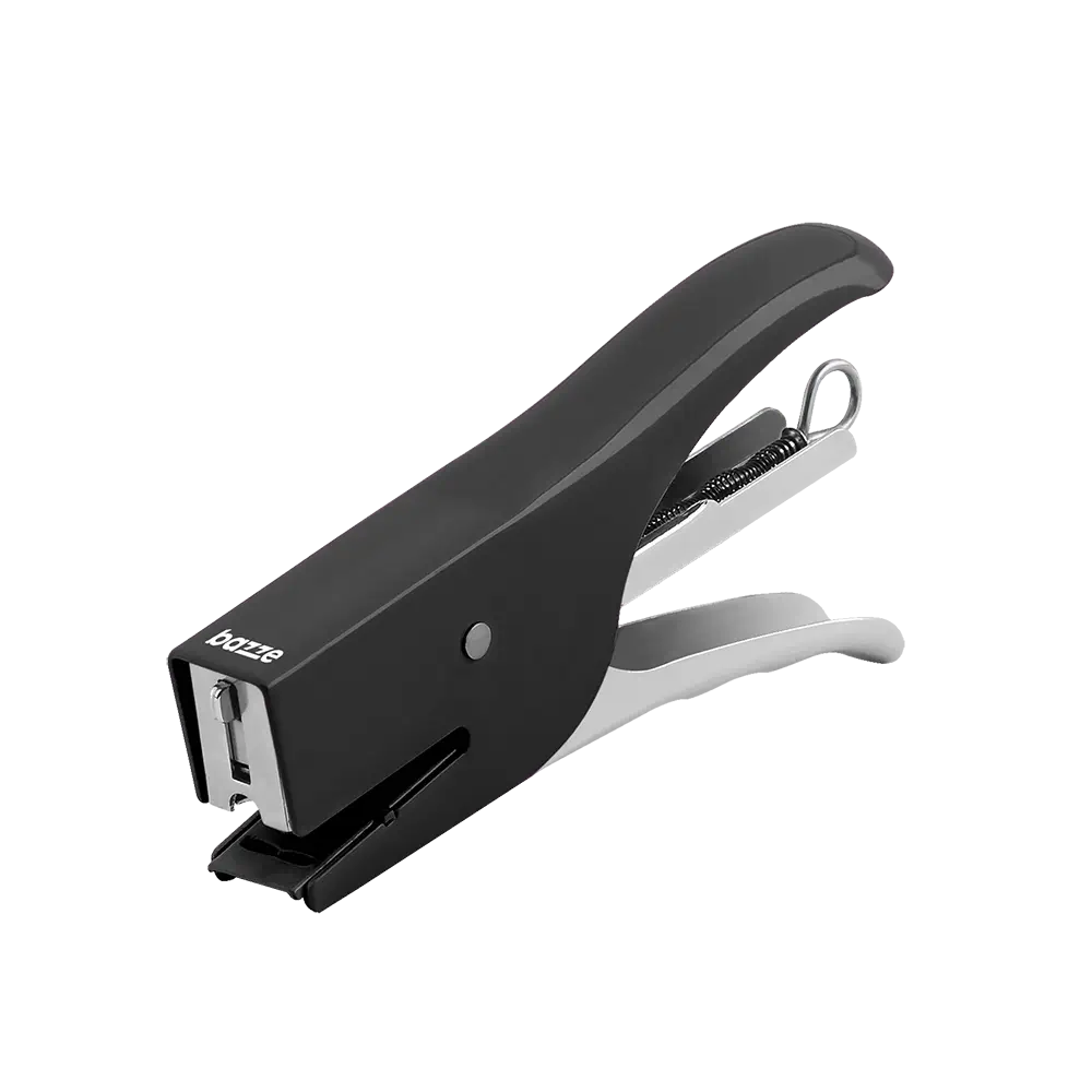 Grampeador Alicate Pequeno B5227 - 26/6 - Metal Preto - 25 Folhas -Caixa C/ 1un - Bazze - Imagem 2