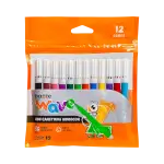 Hidrocor Mini Ponta Fina Wave - 12 Cores – Bazze - Thumbnail 1