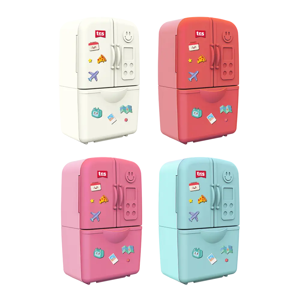 Apontador Duplo com Depósito + Borracha Frost - Cores Sortidas - DisplayC/16 un - Tris - Imagem 2