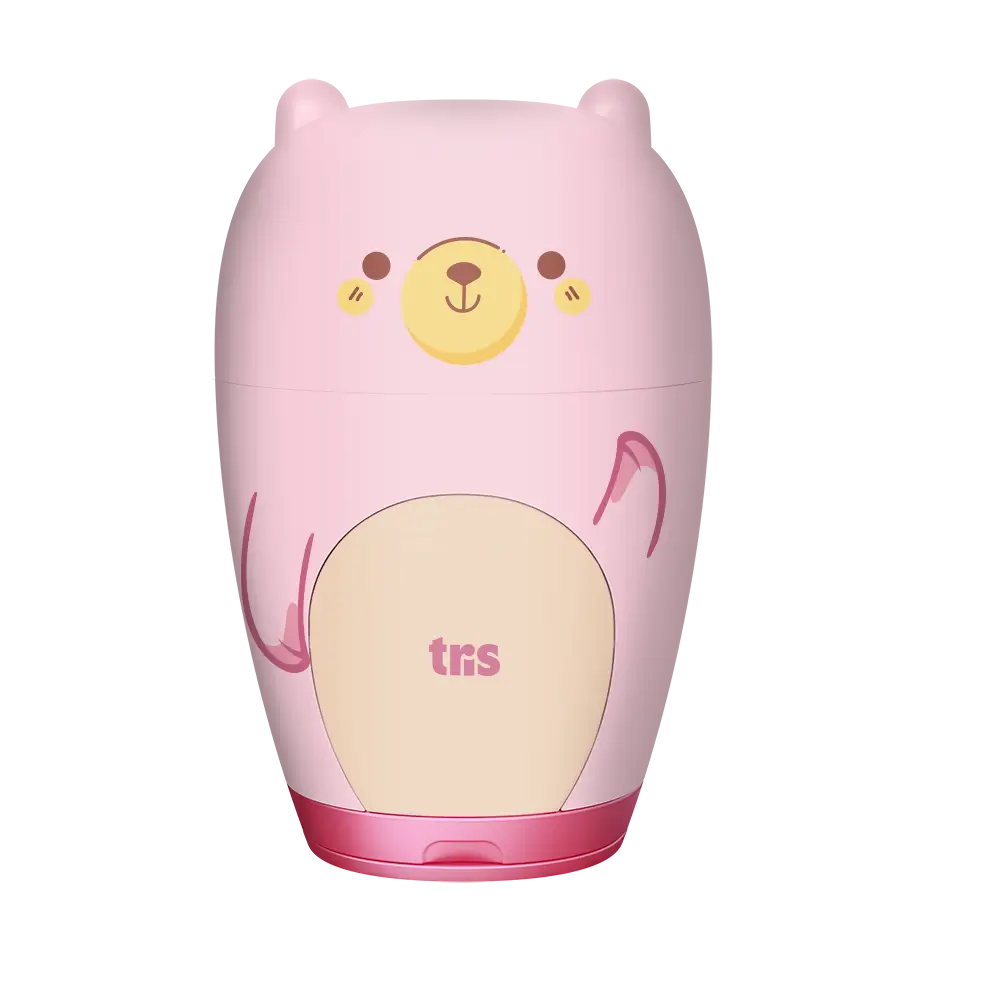 Apontador Duplo com Depósito + Borracha Ursinho - Cores Sortidas -Display C/16 un - Tris - Imagem 2