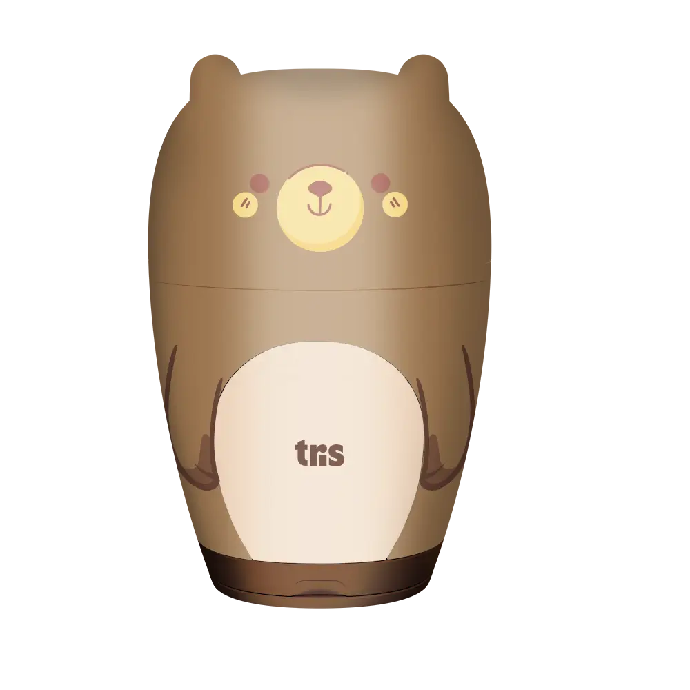 Apontador Duplo com Depósito + Borracha Ursinho - Cores Sortidas -Display C/16 un - Tris - Imagem 3