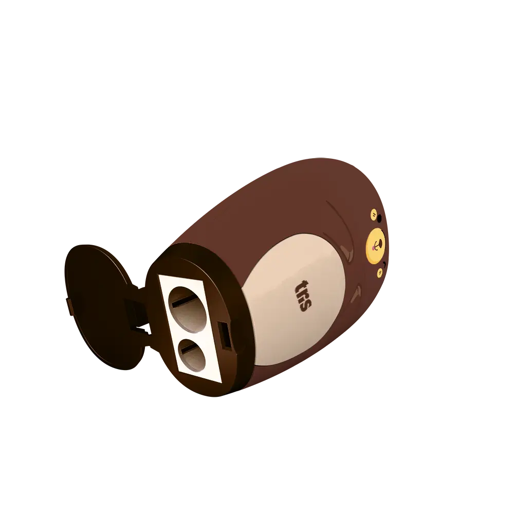 Apontador Duplo com Depósito + Borracha Ursinho - Cores Sortidas -Display C/16 un - Tris - Imagem 5