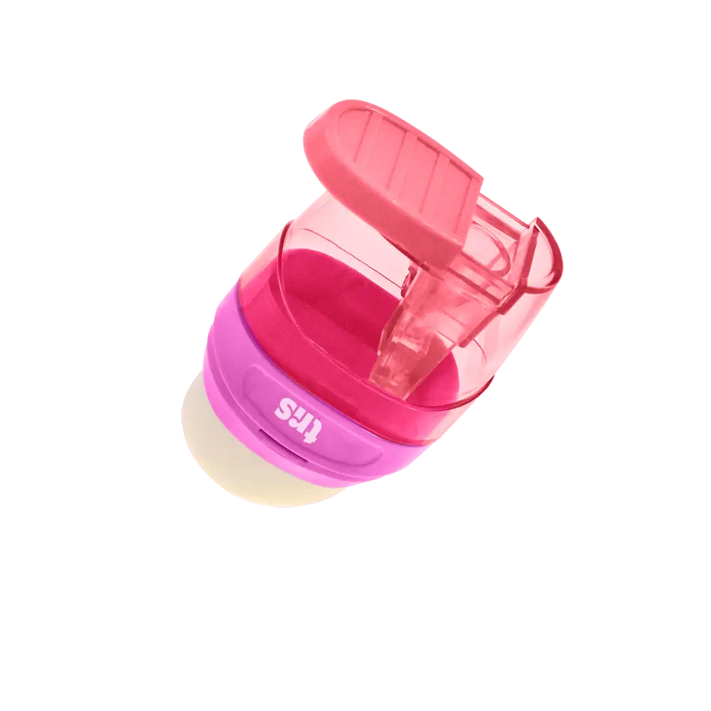 Apontador com Depósito + Borracha Double - Cores Sortidas - Display C/16un - Tris - Imagem 3