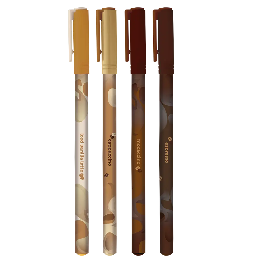 Caneta Esferográfica Holic Coffee Shop - Cores Sortidas - 1.0mm - PoteC/ 24 un - Tris - Imagem 3