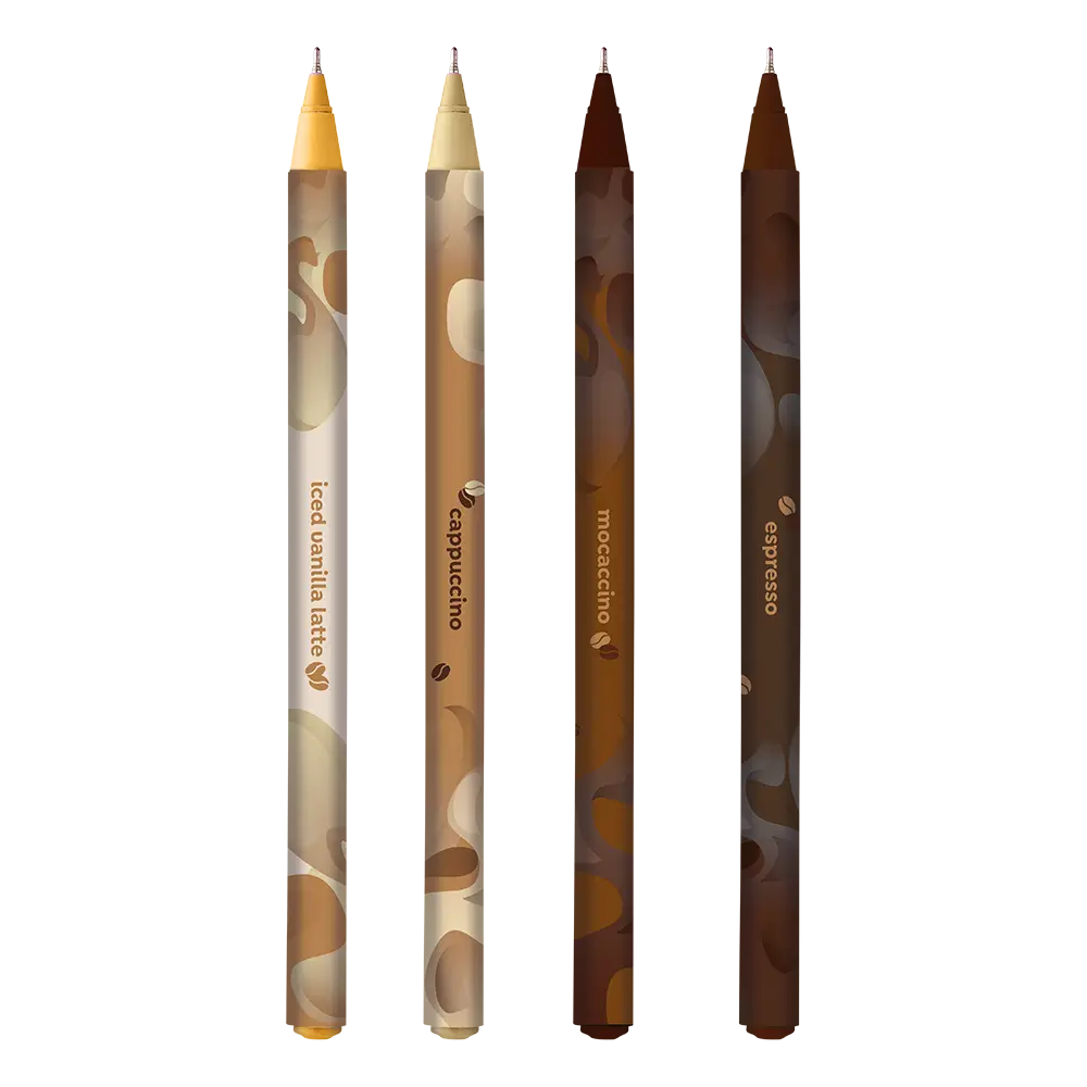 Caneta Esferográfica Holic Coffee Shop - Cores Sortidas - 1.0mm - PoteC/ 24 un - Tris - Imagem 4