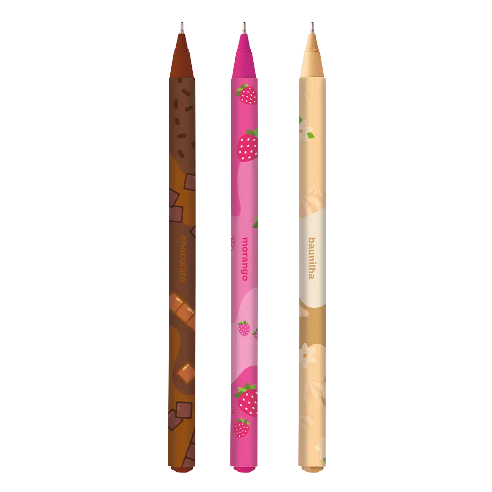 Caneta Esferográfica Napolitano Holic Docinhos - Cores Sortidas - 0.7mm- Pote C/ 24 un - Tris - Imagem 4