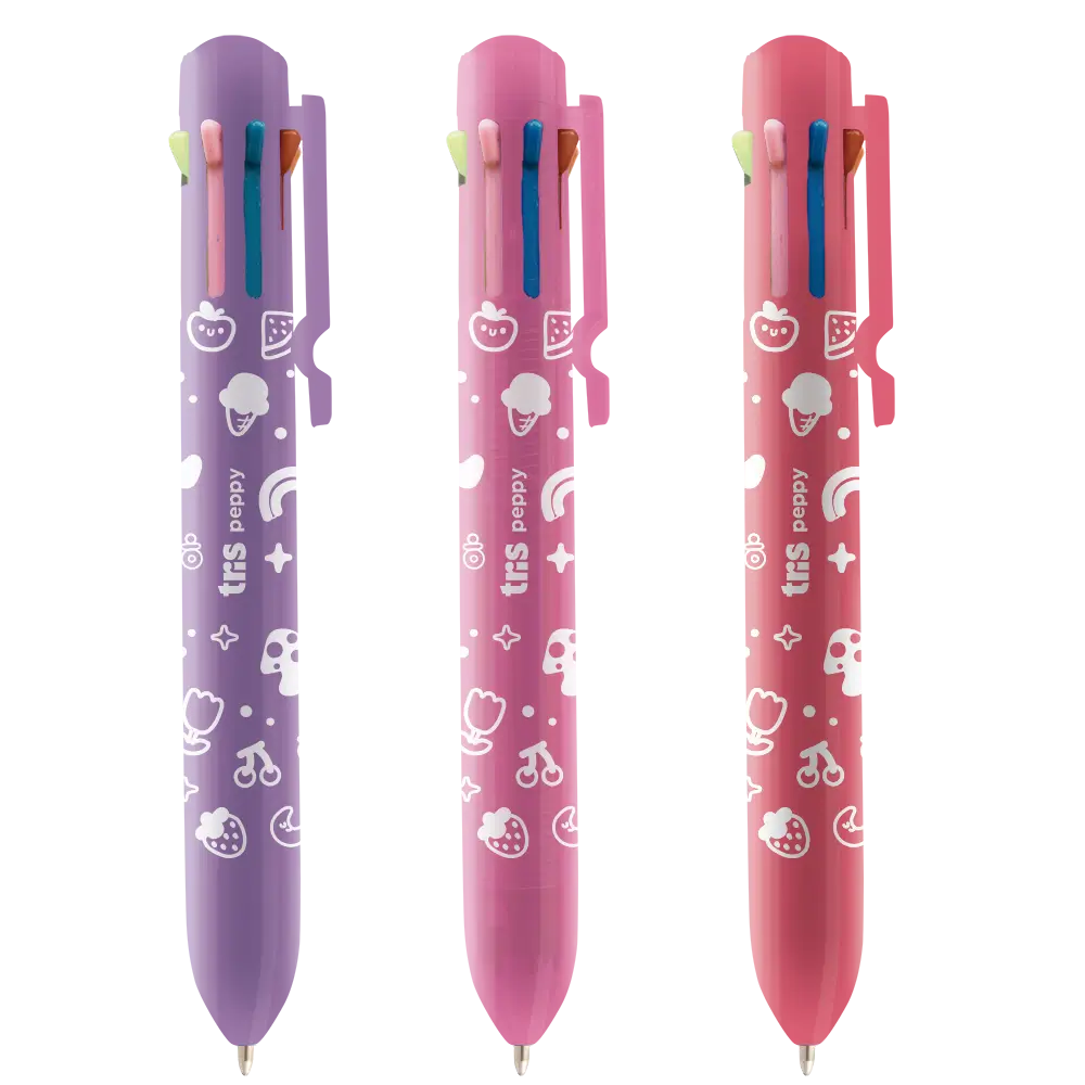 Caneta Esferográfica Peppy Holic Charm - 8 Cores - 0.7mm - Display C/ 18un - Tris - Imagem 2