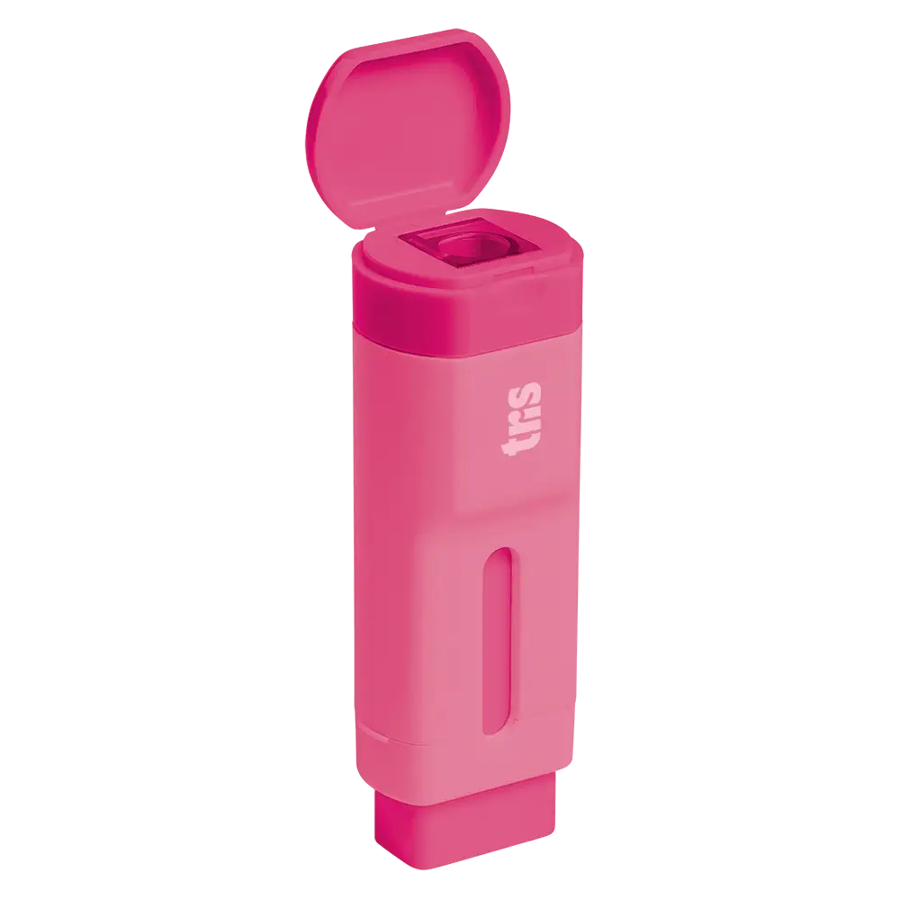 Caneta Borracha + Apontador com Depósito Holic All Rosé - Display C/ 12un - Tris - Imagem 3