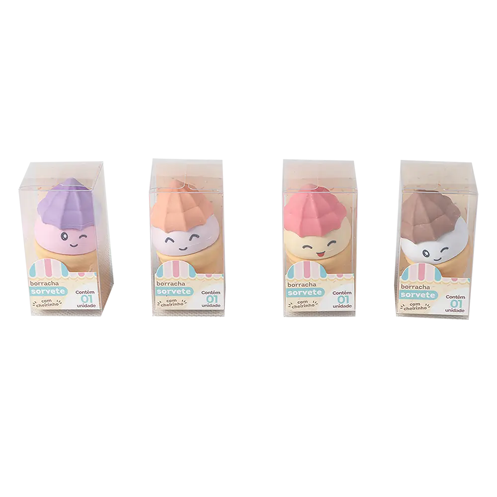 Borracha Sorvete Holic Docinhos - Cores Sortidas - Display C/ 20 un -Tris - Imagem 2
