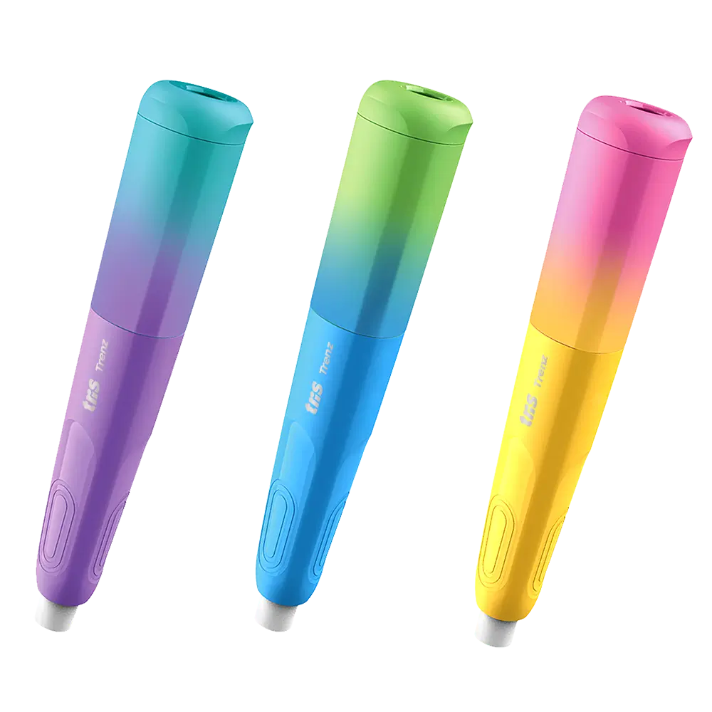 Caneta Borracha + Apontador com Depósito Trendz - Cores Sortidas -Display C/18 un - Tris - Imagem 2