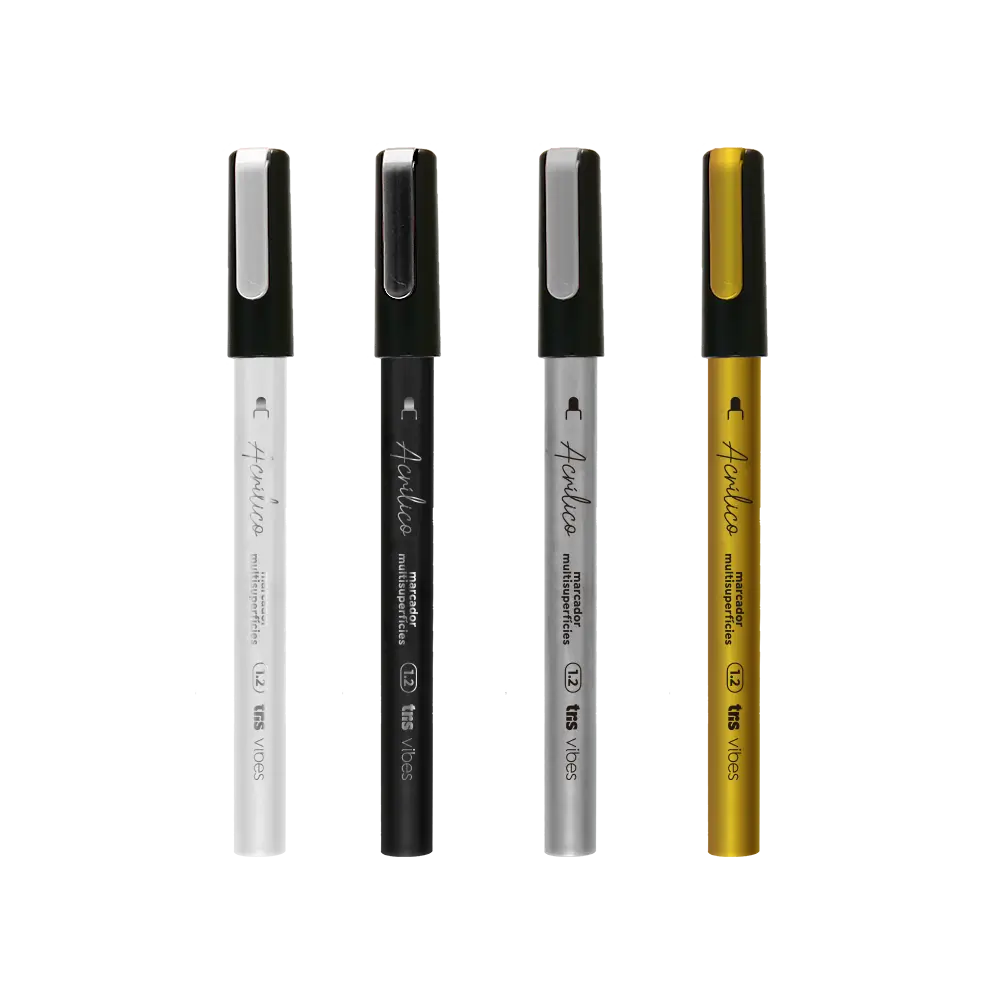 Marcador Acrílico Vibes - 1.2mm - Multisuperfícies - Pote C/ 24 un -Tris - Imagem 2