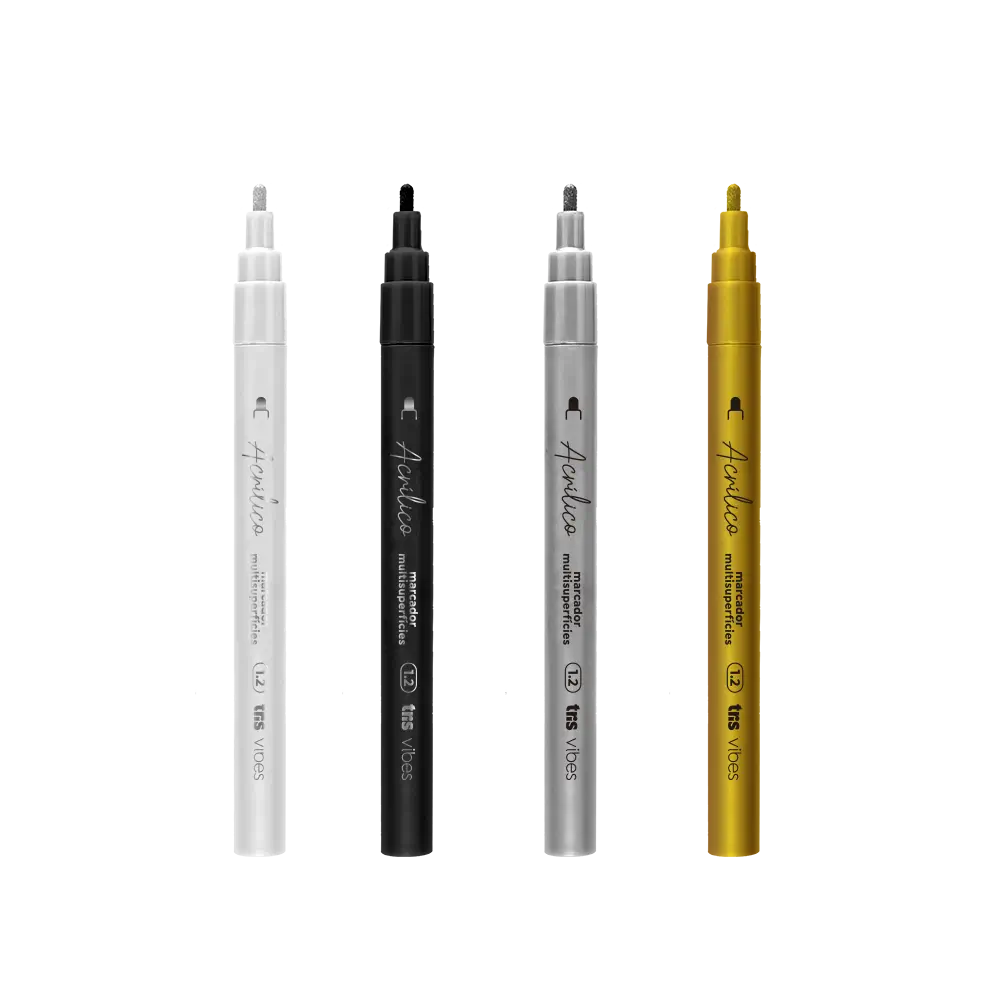 Marcador Acrílico Vibes - 1.2mm - Multisuperfícies - Pote C/ 24 un -Tris - Imagem 3