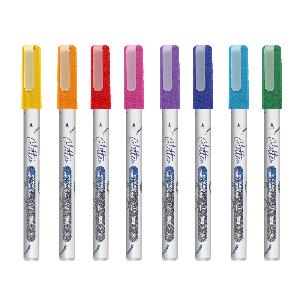 Marcador Glitter Vibes - 1.0mm - Multisuperfícies - Pote C/ 24 un - Tris - Imagem 2
