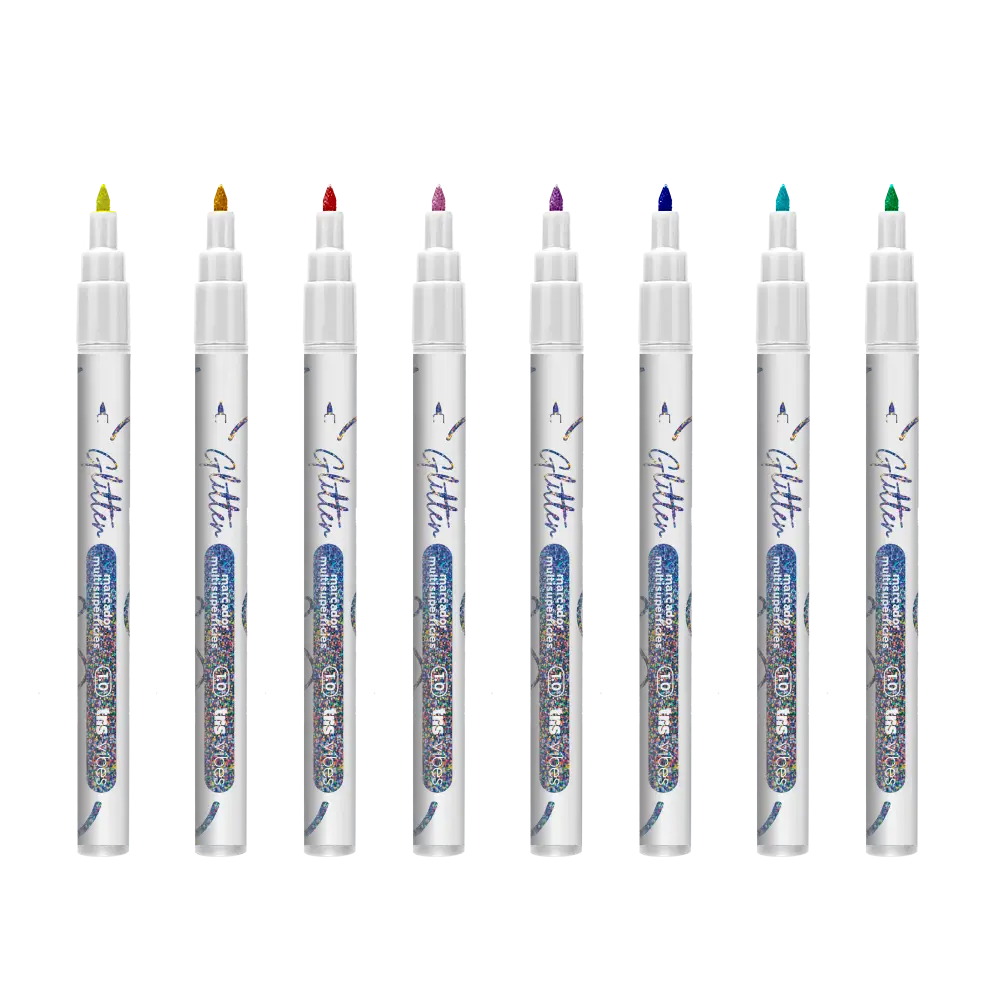 Marcador Glitter Vibes - 1.0mm - Multisuperfícies - Pote C/ 24 un - Tris - Imagem 3