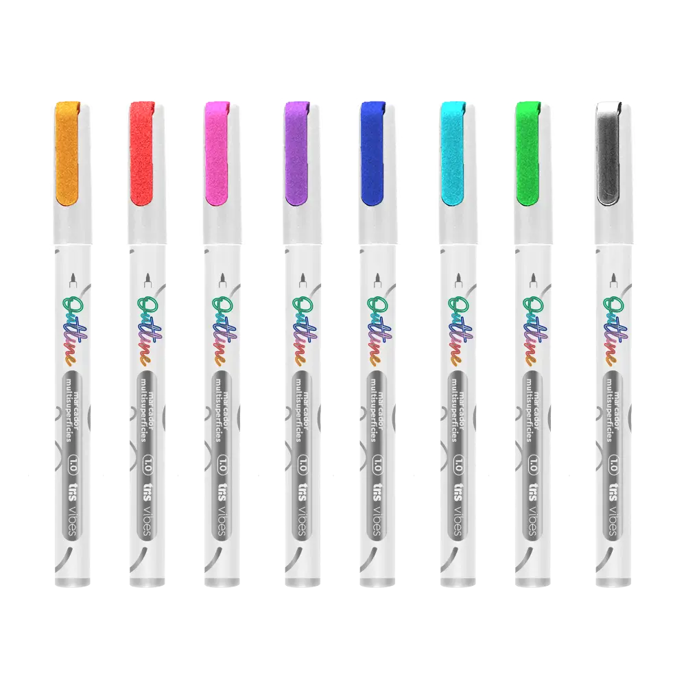 Marcador Outline Vibes - 1.0mm - Multisuperfícies - Pote C/ 24 un - Tris - Imagem 2