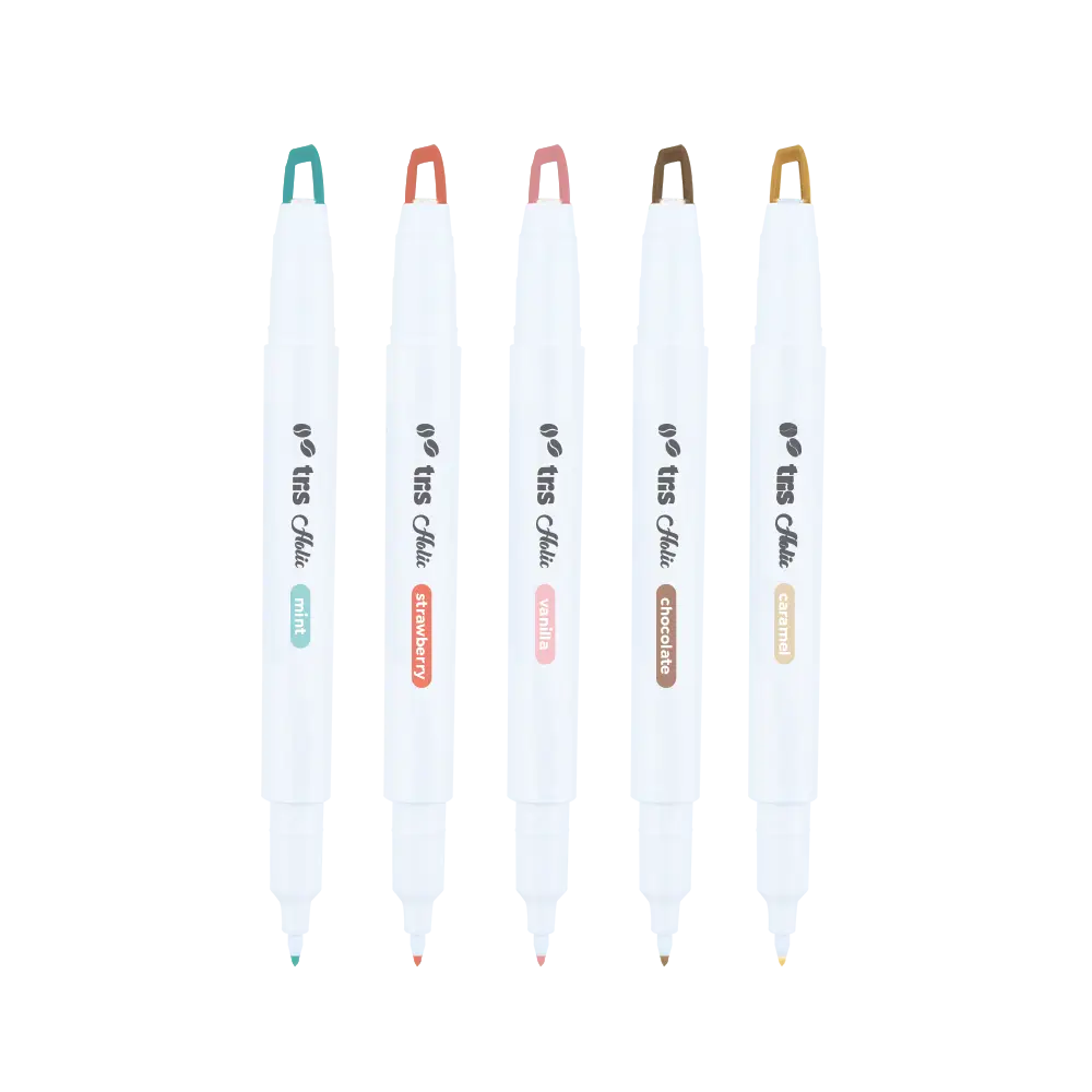 Marca-texto Frappuccino Holic Coffee Shop - Conjunto C/ 5 un - Tris - Imagem 3