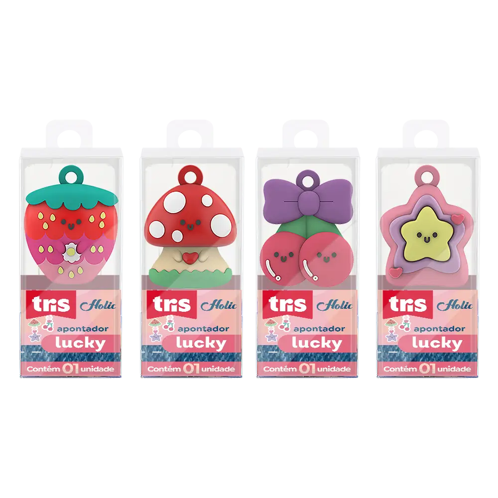 Apontador Lucky Holic Charm - Display C/ 12 un - Tris - Imagem 2