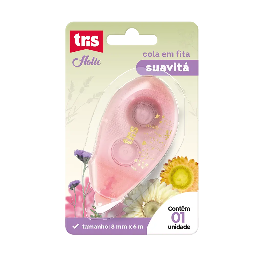 Cola em Fita Suavitá Holic Delicata - 6mx8mm - Cartela C/ 1 un - Tris - Imagem 2