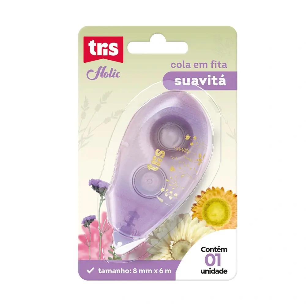 Cola em Fita Suavitá Holic Delicata - 6mx8mm - Cartela C/ 1 un - Tris - Imagem 3