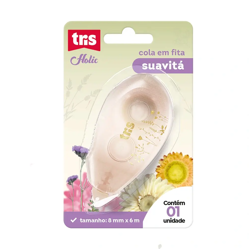 Cola em Fita Suavitá Holic Delicata - 6mx8mm - Cartela C/ 1 un - Tris - Imagem 5