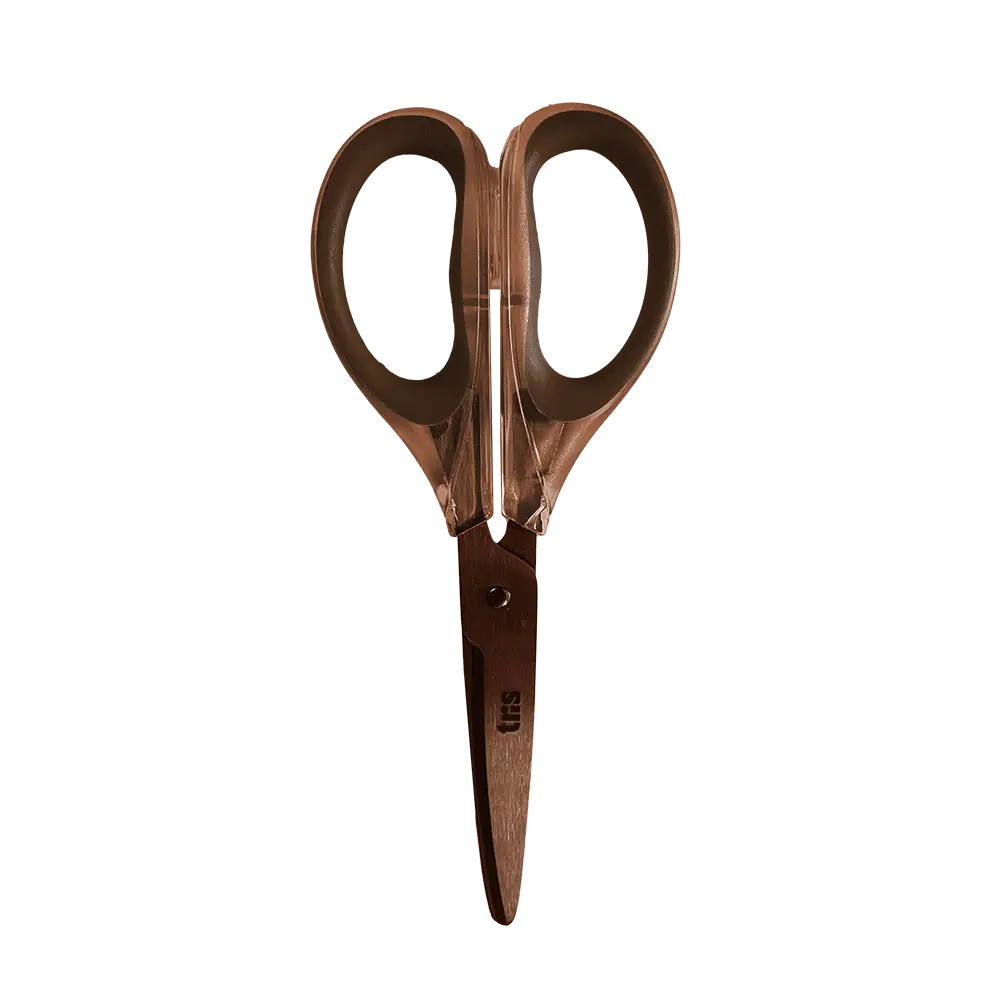 Tesoura Multifuncional Holic Coffee Shop - 17,5 cm - Lâmina de Titânio -Cartela C/ 1 un - Tris - Imagem 2