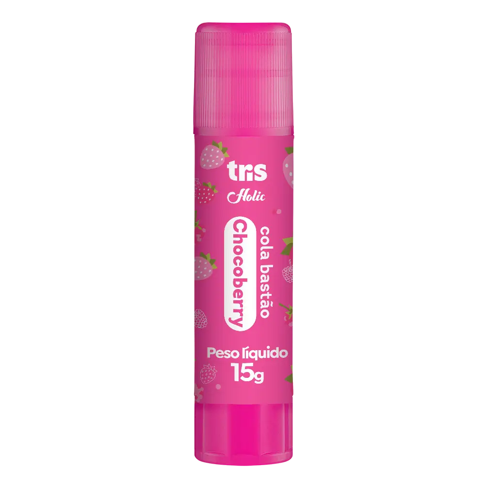 Cola Bastão Chocoberry Holic Docinhos - 15g - Display C/ 12 un - Tris - Imagem 2