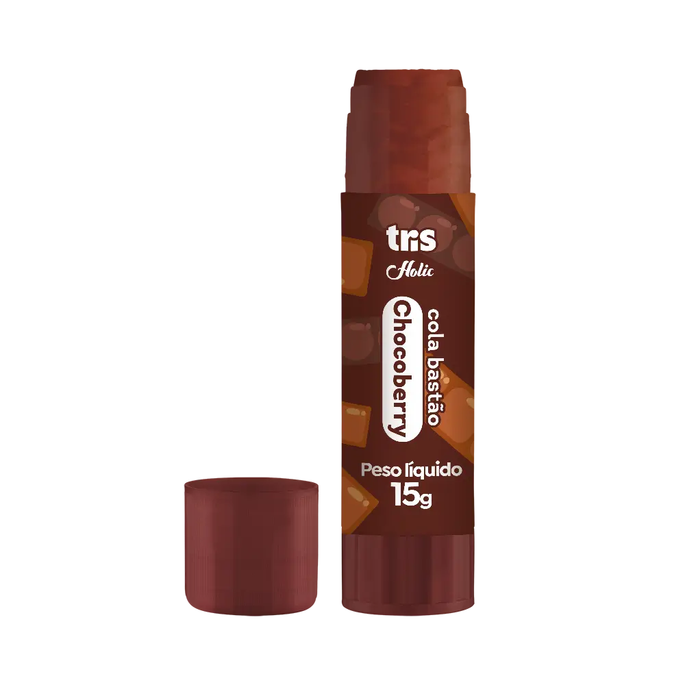 Cola Bastão Chocoberry Holic Docinhos - 15g - Display C/ 12 un - Tris - Imagem 3