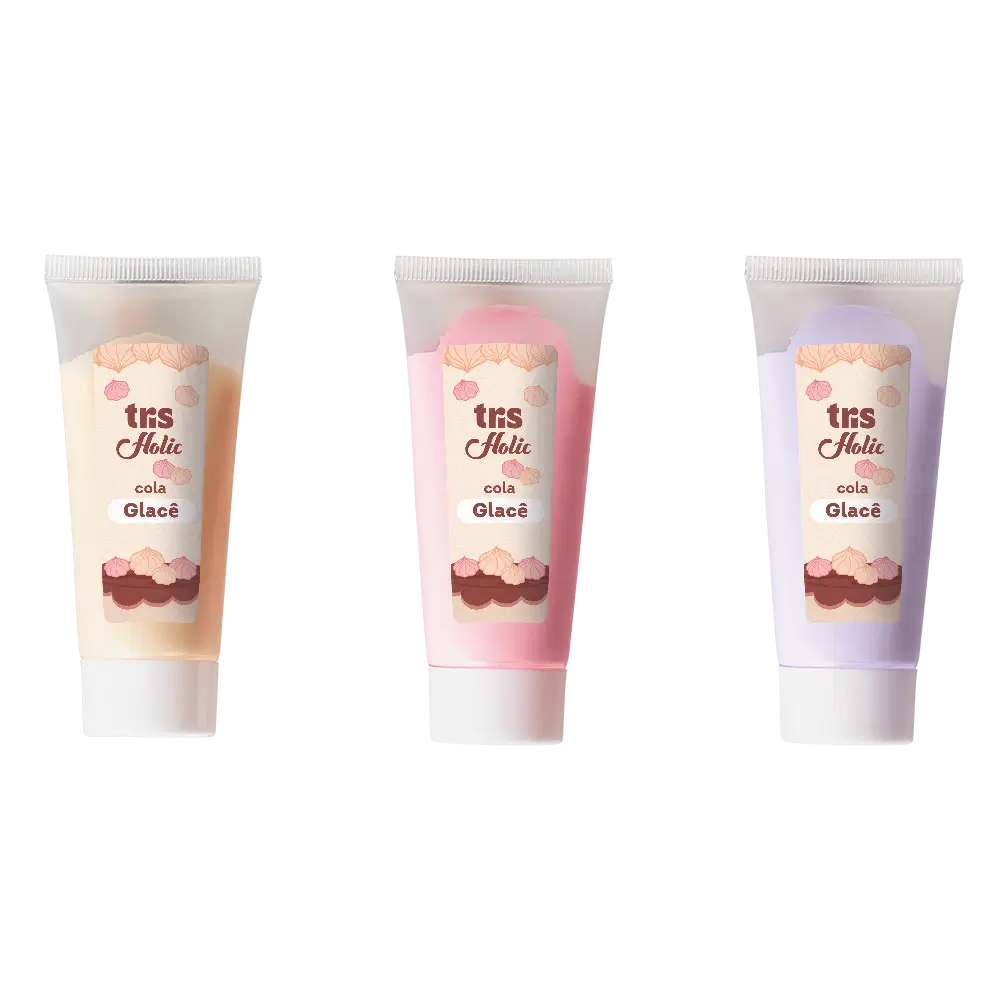 Cola Glacê Holic Docinhos - Tubo de 50 ml - Acompanha 2 Bicos deConfeitaria - Display C/ 12 Cartelas C/ 4 Peças Cada - Tris - Imagem 3