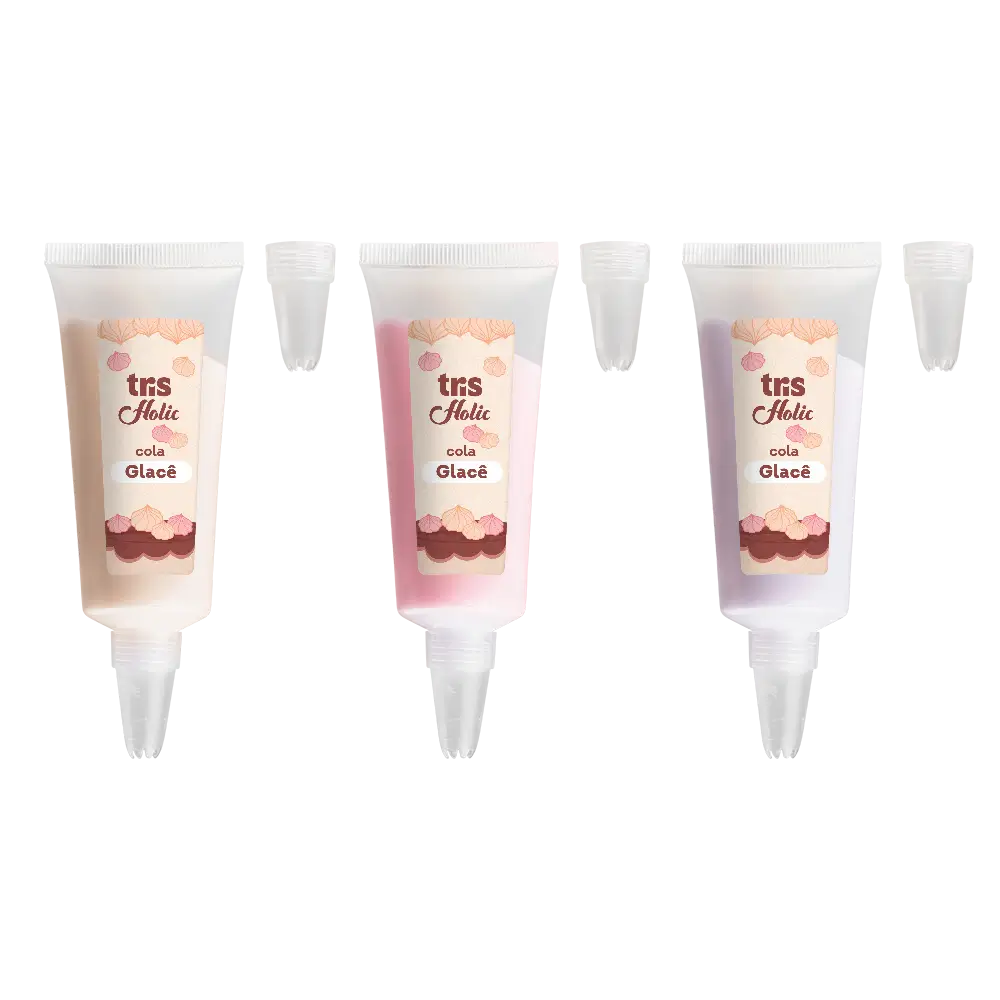 Cola Glacê Holic Docinhos - Tubo de 50 ml - Acompanha 2 Bicos deConfeitaria - Display C/ 12 Cartelas C/ 4 Peças Cada - Tris - Imagem 4