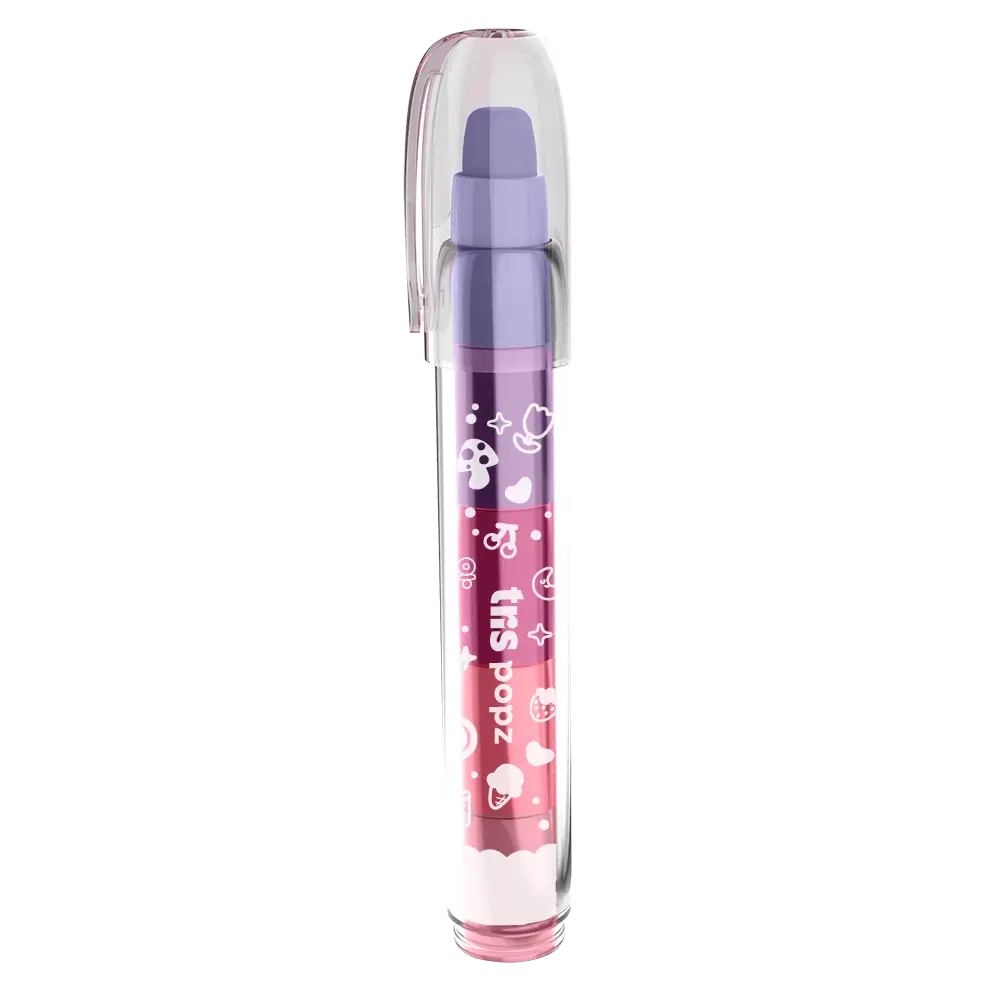 Caneta Borracha Popz Holic Charm - 5 Cores - Display C/12 un - Tris - Imagem 2