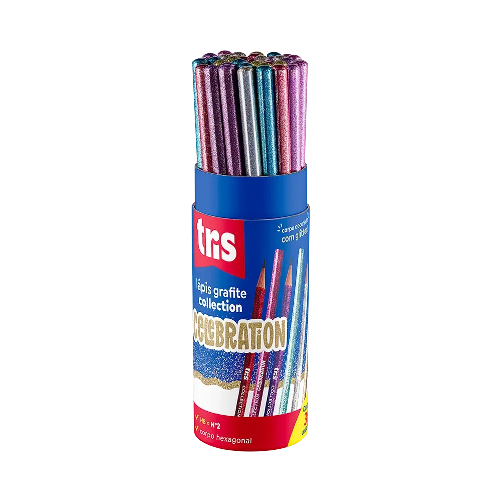 Lápis Grafite Collection Celebration - HB - Pote C/ 36 un - Tris - Imagem 1