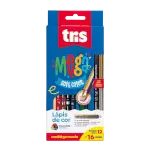 Imagem do produto lápis de cor mega soft color - 12 cores regulares + 2 cores neon + 2cores metálicas - 12 lápis de cores - tris