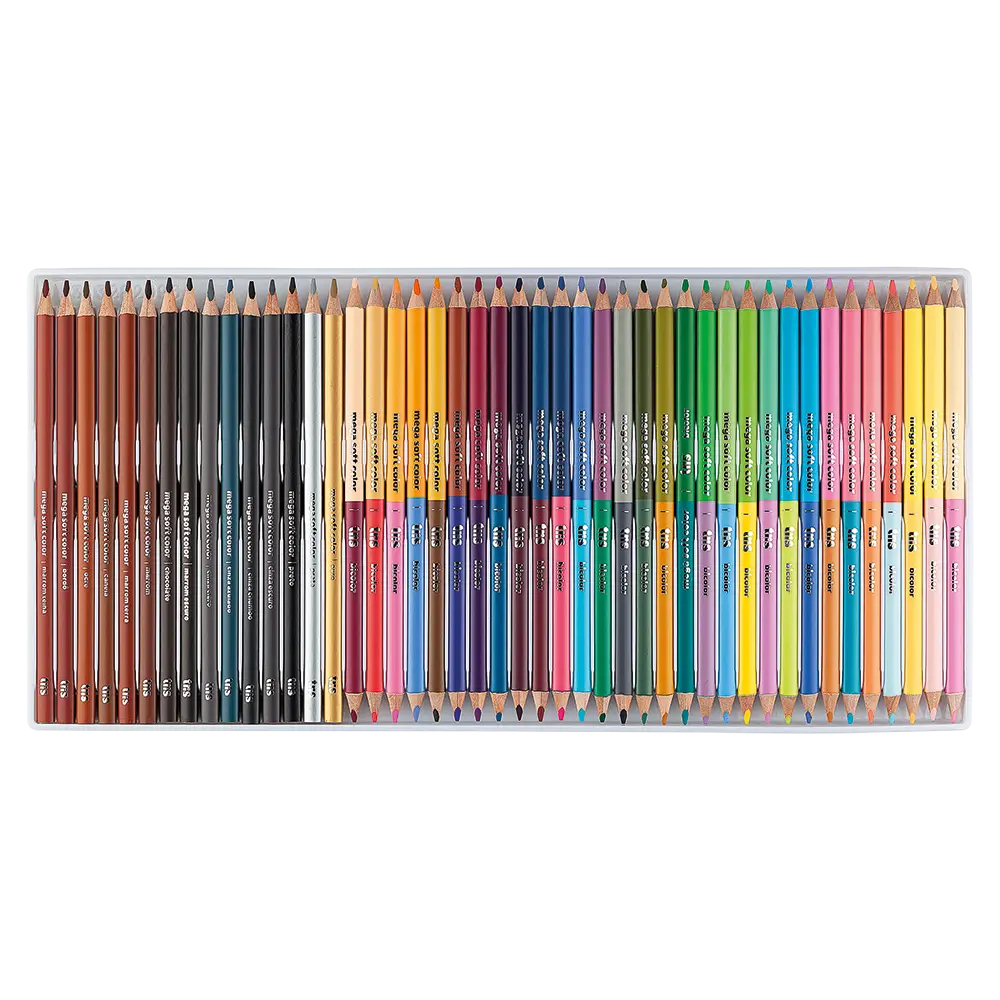 Lápis de Cor Mega Soft Color - 120 Cores - 90 Lápis de Cor - Tris - Imagem 2