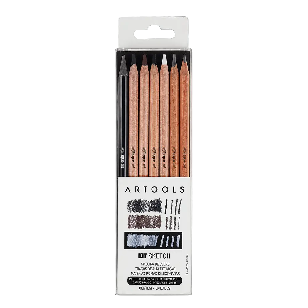 Kit Sketch - Estojo C/7 peças - Artools - Imagem 1